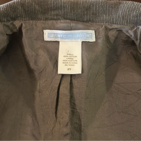 Janie and Jack Boys Gray Corduroy Blazer Jacket Size 2T - Picture 9 of 16